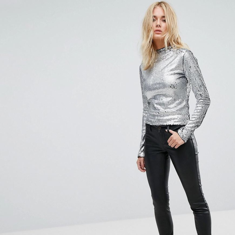 Metallic sequin Cheap Monday top